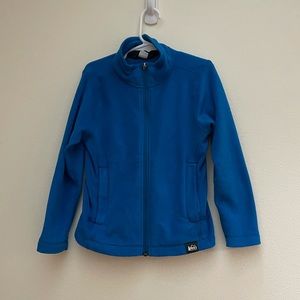 Rei boys 4/5 blue fleece jacket